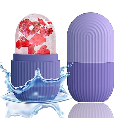 Ice Face Roller – Reusable Facial Ice Roller for Puffiness, Redness & Smoother-Looking Skin