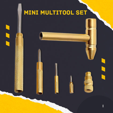 5-in-1 Mini Hammer & Screwdriver Tool Set – Compact Multi-Function Hand Tools Kit