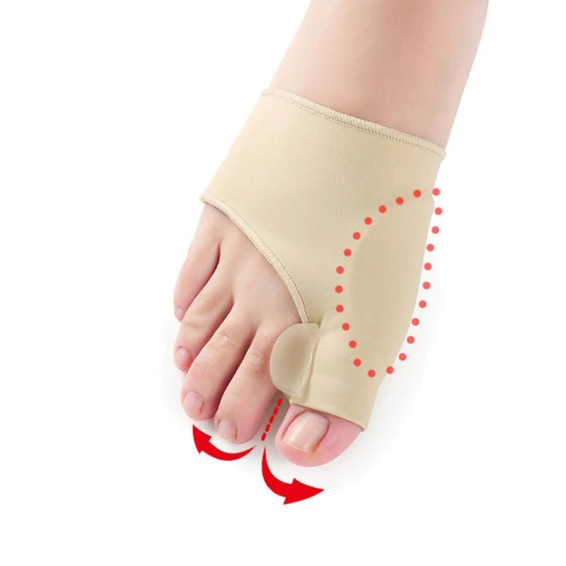 Bunion Corrector Socks with Toe Separator | Soft Gel Foot Support & Toe Alignment Sleeves