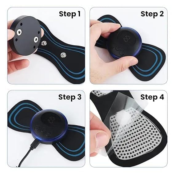 Wireless EMS Mini Body Massager β Portable Butterfly Massager for Muscle Relaxation