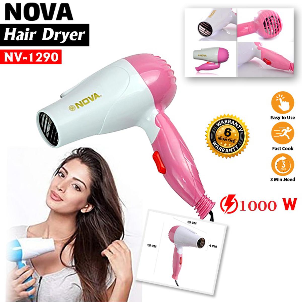 Nova Foldable Hair Dryer โ Quick Dry Styling