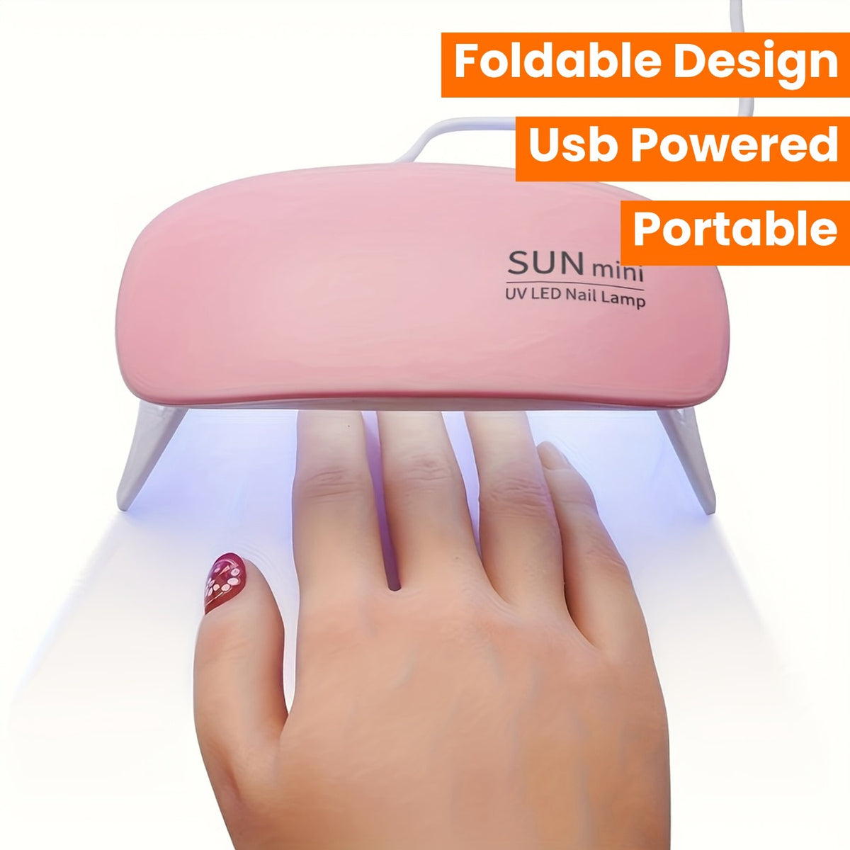 6W UV Led Lamp For Nails - Portable Nail Dryer for Home & Professional Use