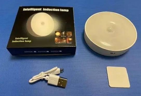 Intelligent Induction LED Sensor Light – Rechargeable Motion Sensor Lamp | Self-Adhesive Light for Kitchen, Closet, Stairs & Office