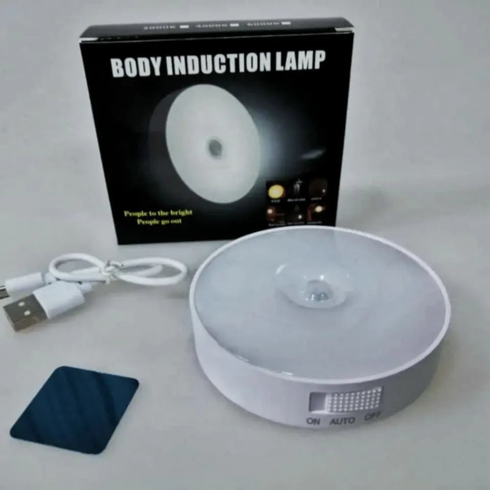Intelligent Induction LED Sensor Light – Rechargeable Motion Sensor Lamp | Self-Adhesive Light for Kitchen, Closet, Stairs & Office
