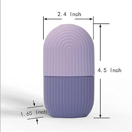 Ice Face Roller – Reusable Facial Ice Roller for Puffiness, Redness & Smoother-Looking Skin