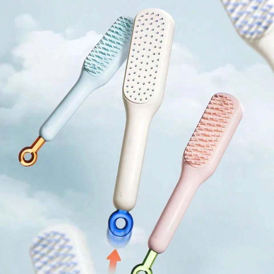 Self-Cleaning Hair Comb – Detangling Scalp Massage Brush