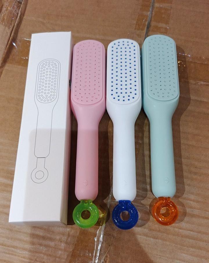 Self-Cleaning Hair Comb – Detangling Scalp Massage Brush