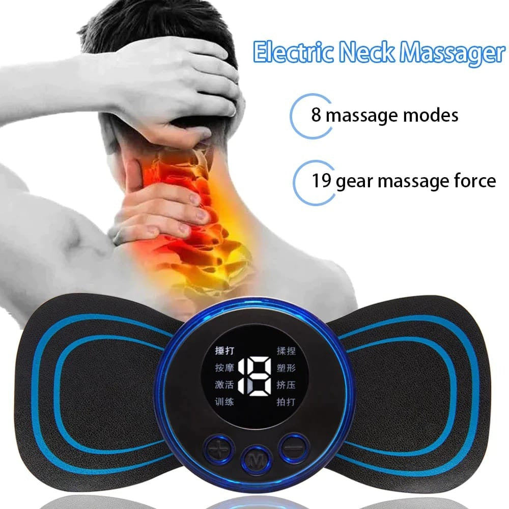 Wireless EMS Mini Body Massager – Portable Butterfly Massager for Muscle Relaxation