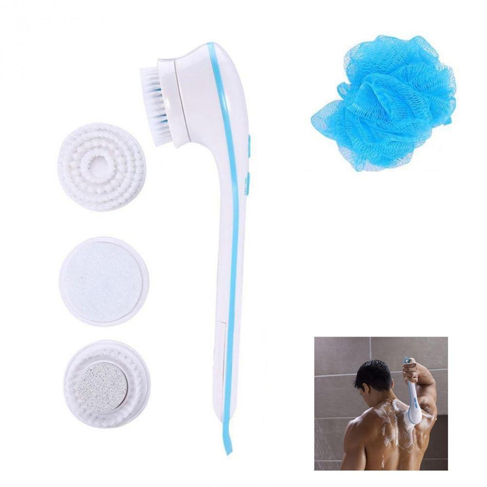 Electric Shower Brush 5-in-1 Spin Spa – Body Scrubber & Exfoliating Brush
