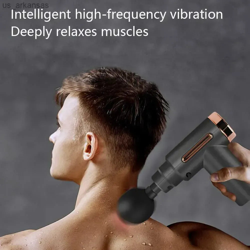 4-in-1 Massage Gun – Deep Muscle Massager with 4 Massage Heads