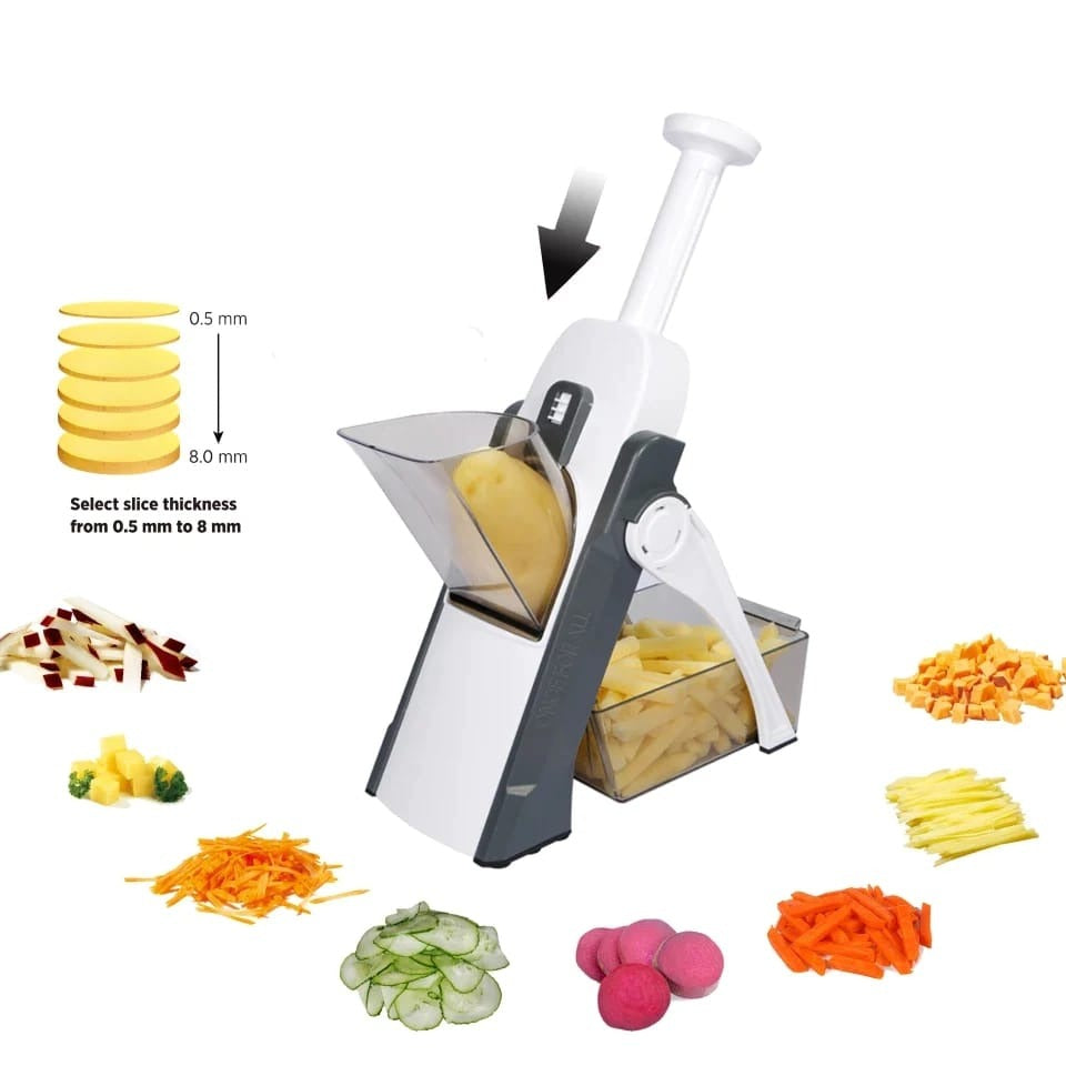 Safe Mandoline Slicer - Multi Purpose Vegetable Chopper & Grater