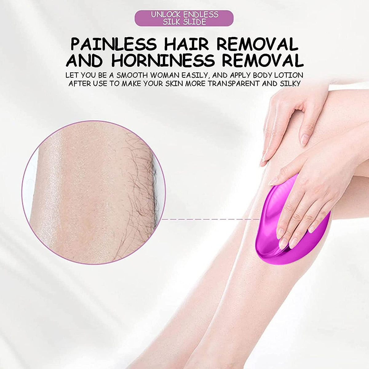 Crystal Hair Eraser – Magic Crystal Hair Remover | Painless Hair Removal for Smooth, Silky Skin
