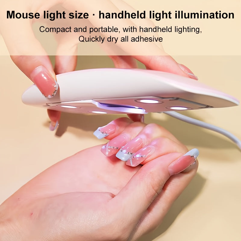 6W UV Led Lamp For Nails - Portable Nail Dryer for Home & Professional Use