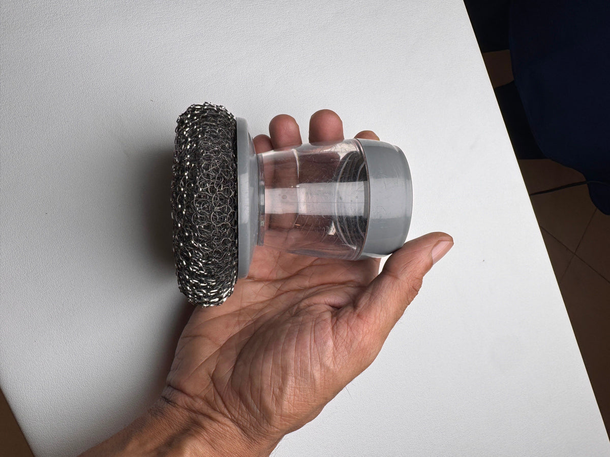 Soap Dispensing Scrubber Brush – 3-Pack Dish & Kitchen Cleaning Brush