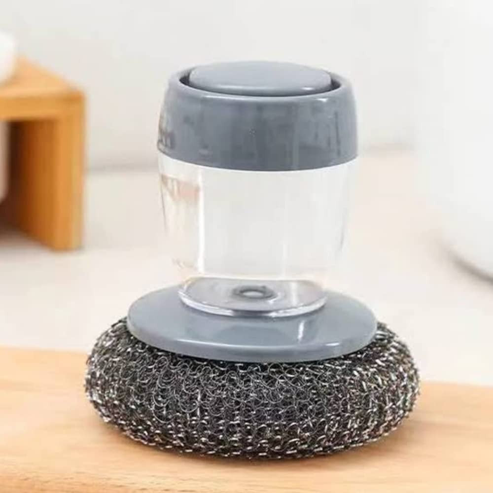 Soap Dispensing Scrubber Brush – 3-Pack Dish & Kitchen Cleaning Brush