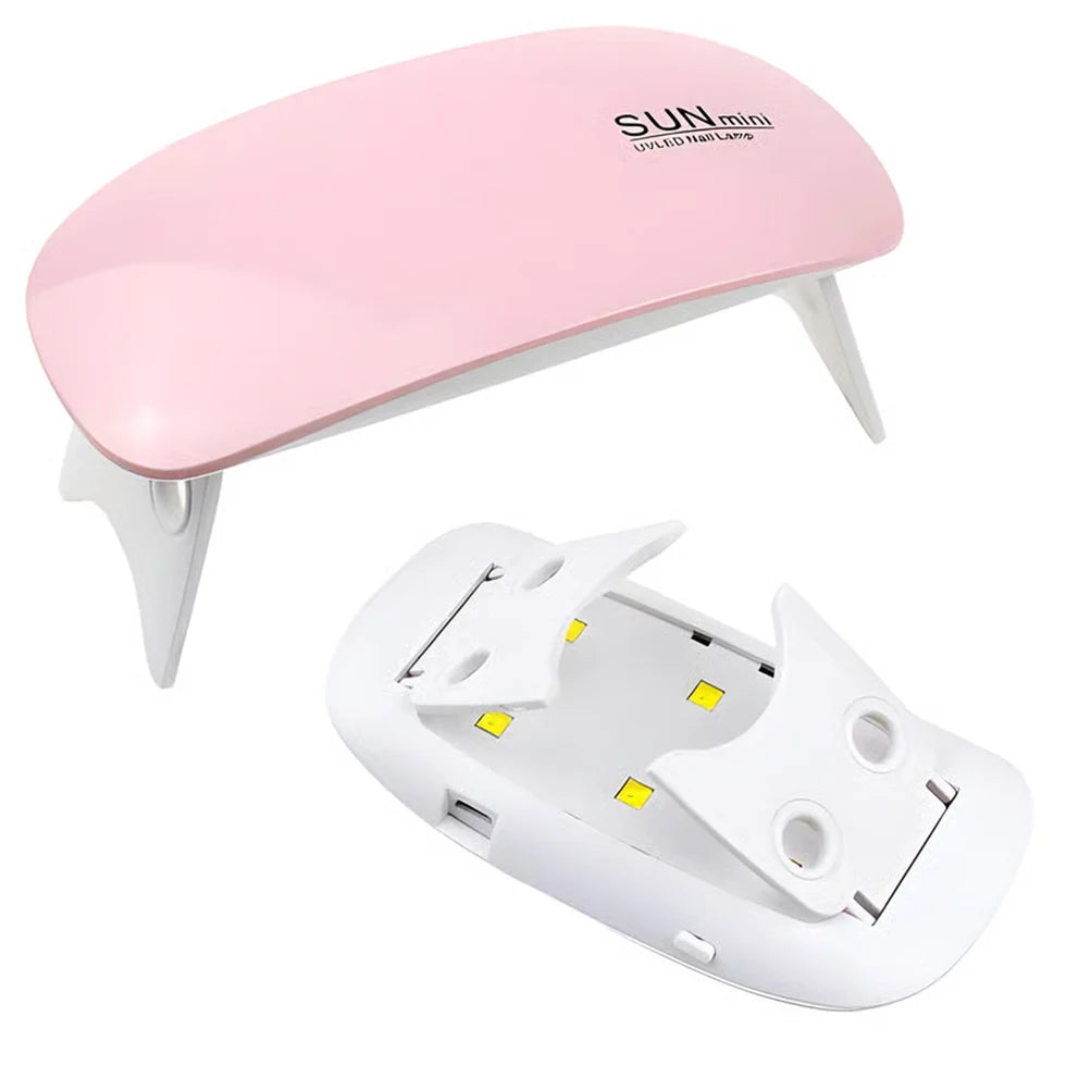6W UV Led Lamp For Nails - Portable Nail Dryer for Home & Professional Use